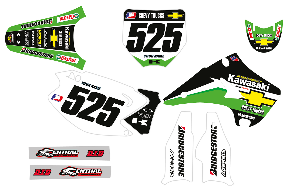 CHEVY TRUCKS | STOCK | KAWASAKI Motocross Graphics – Merge Decals