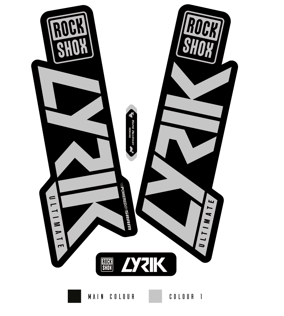 2019 rockshox online lyrik decals