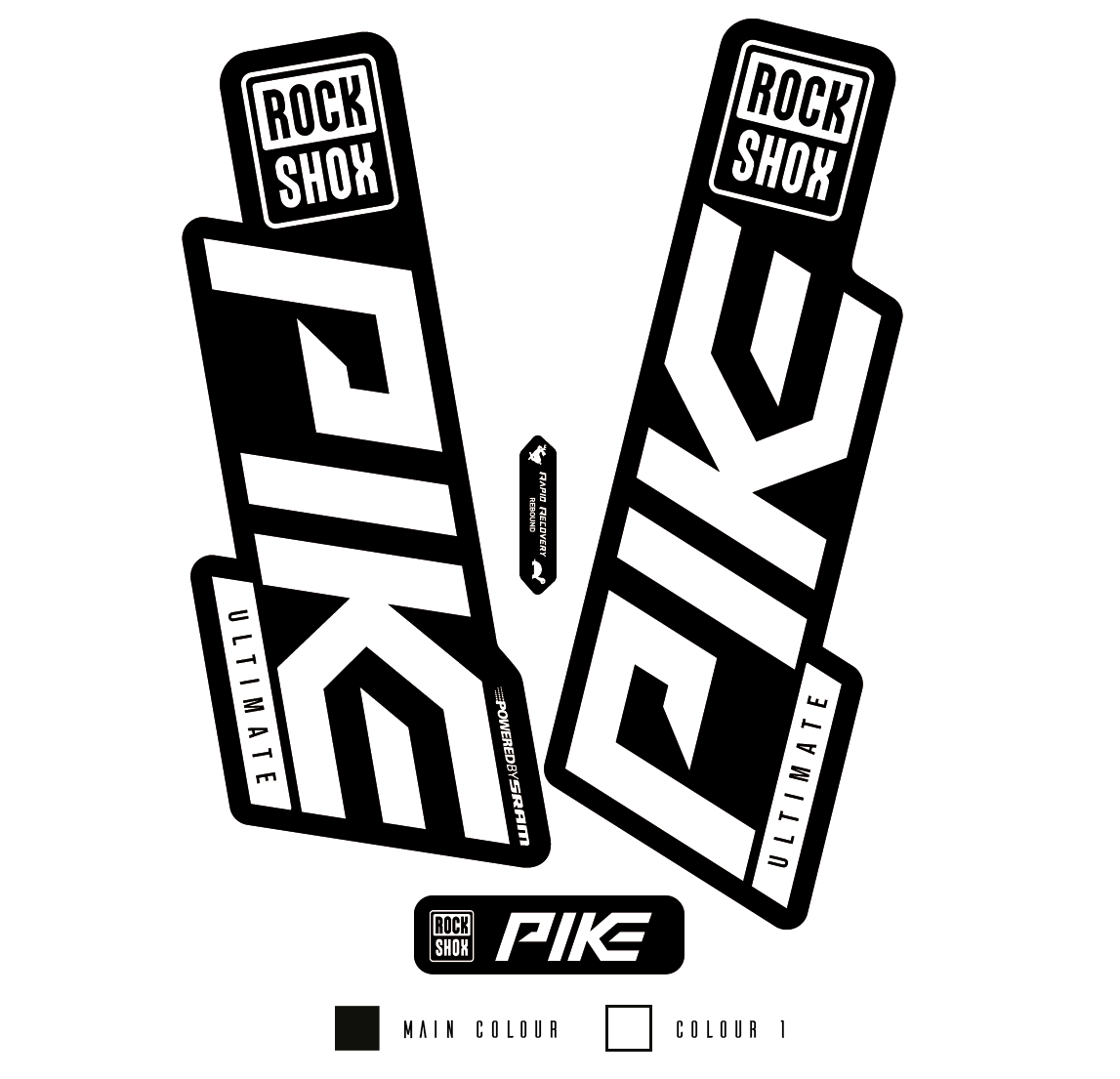 ROCKSHOX PIKE ULTI 19 20 BASIC Merge Decals