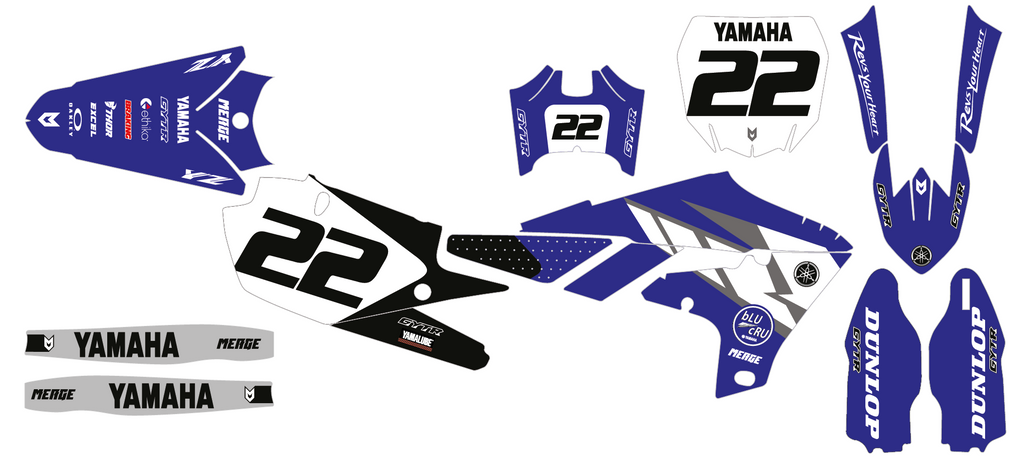 Cross Graphics Reed REED | ORIGINAL - Yamaha Motocross Graphics – Merge Decals
