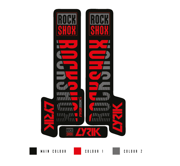 Kit adesivi RockShox per Lyrik Select 27,5 e 29 Polar Grey/Diffusion Black - Negozio Kit adesivi RockShox per Lyrik Select 27,5 e 29 Polar Grey/Diffusion Black - Negozio