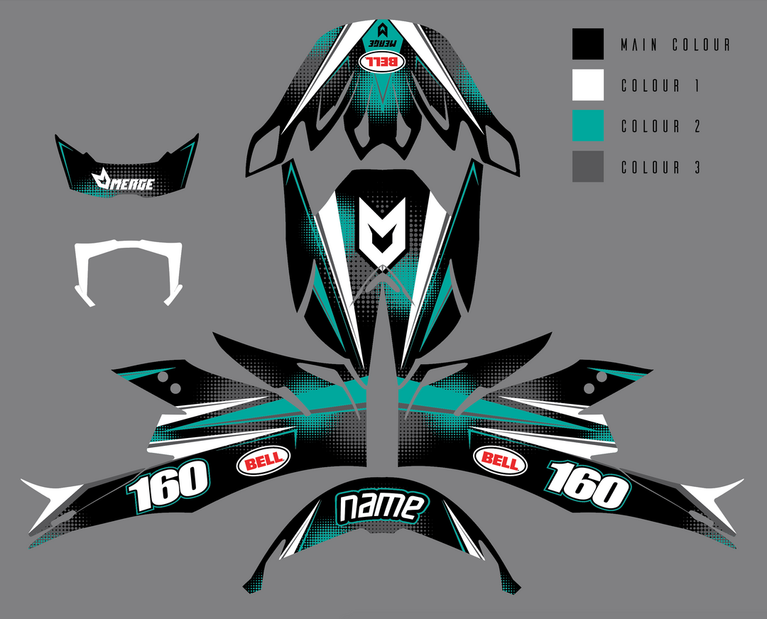 BELL Helmet Graphics – Merge Decals
